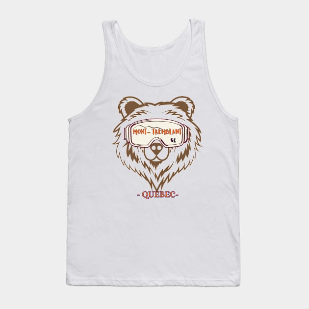 Mont-Tremblant Ski Tank Top by DW Arts Design